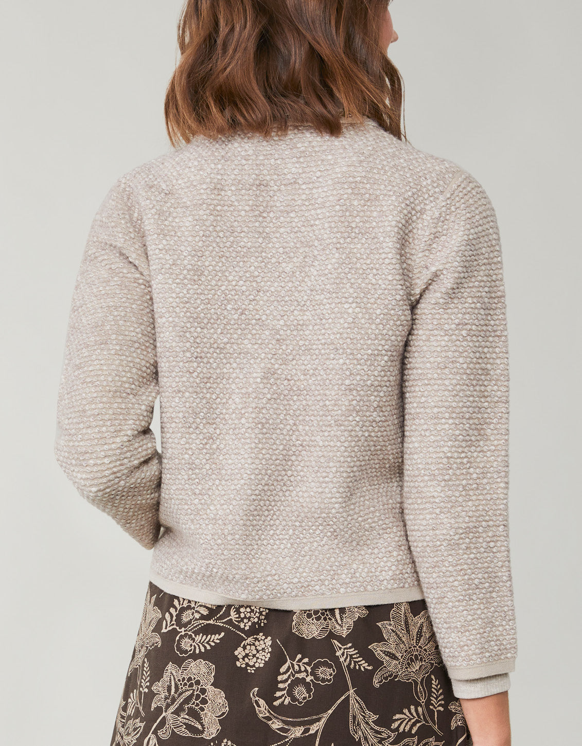  Leila Sweater Jacket Soft Taupe