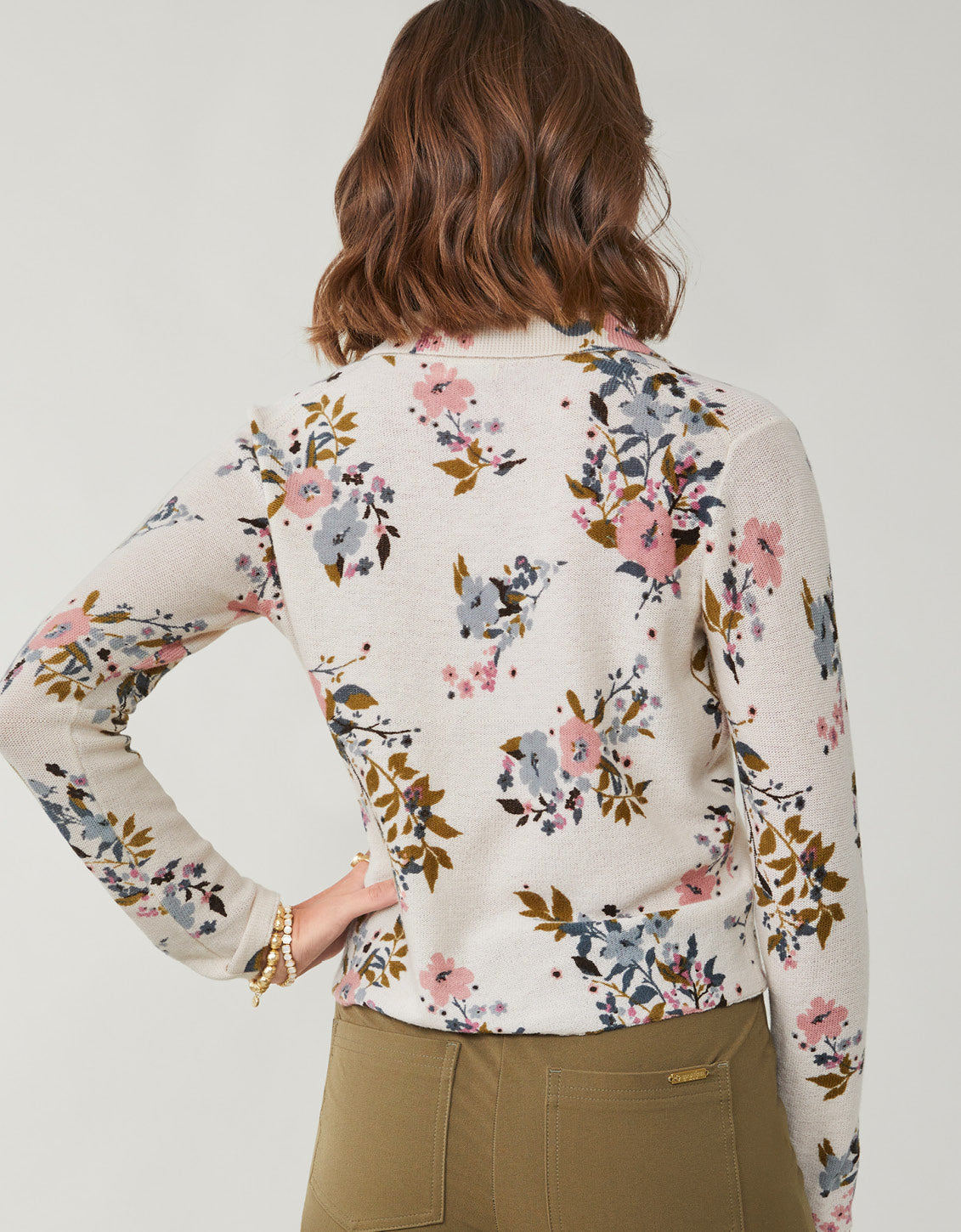  Yvette Cardigan Maritime Forest Wildflowers