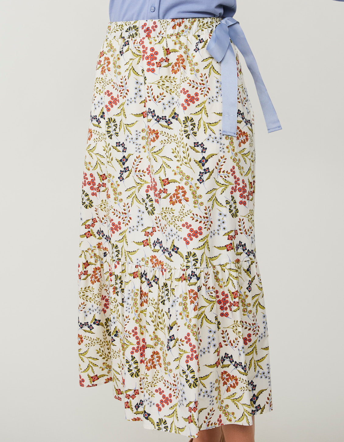  Adaleigh Skirt Marsh Boardwalk Floral Sprigs