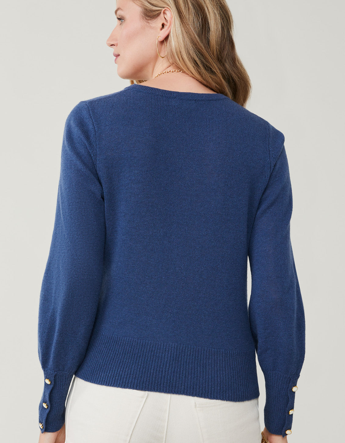  Coretta Wrap Sweater Deep Sea Blue