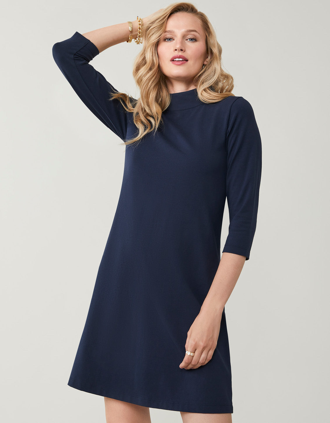  Naomi Dress Slate Blue