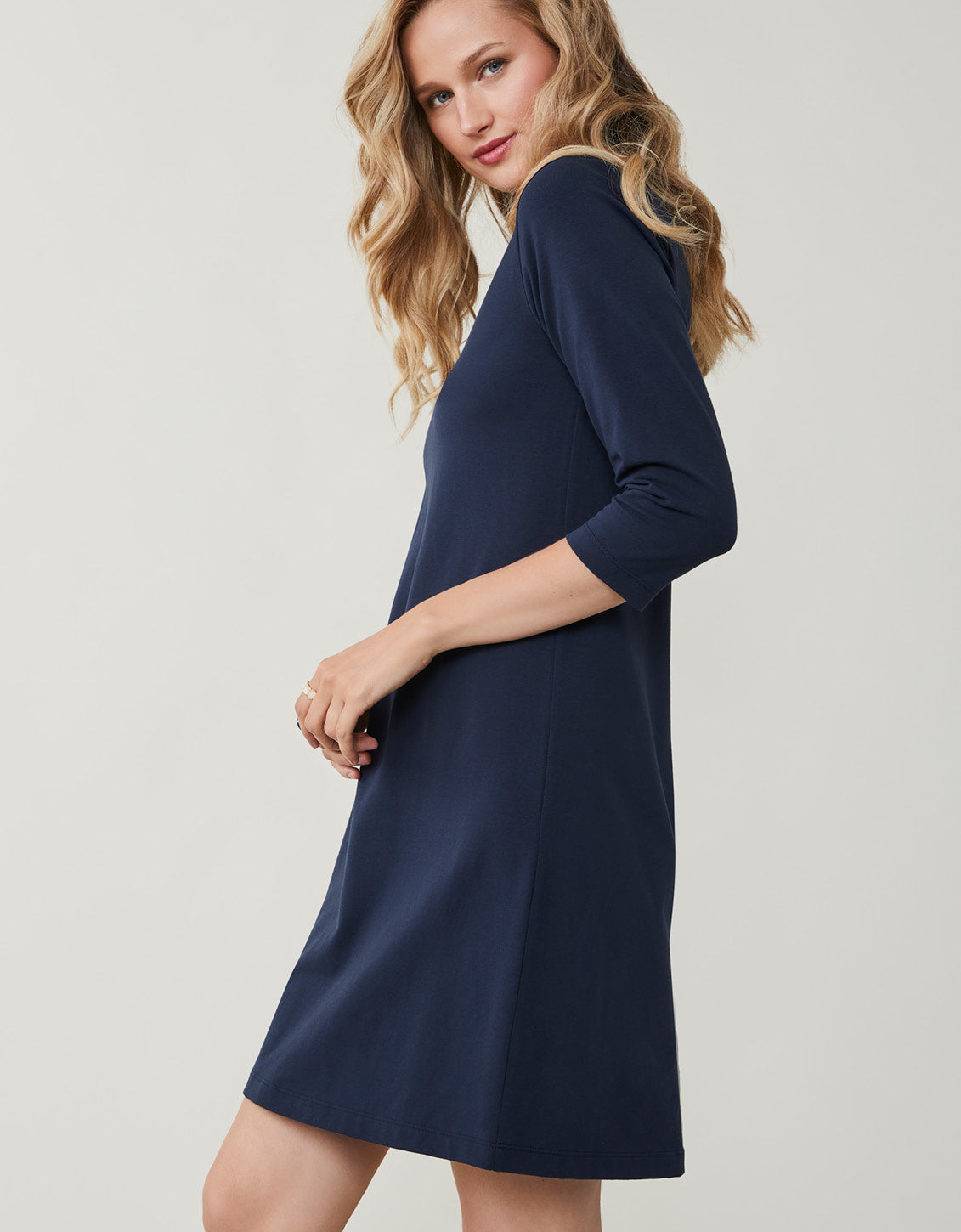  Naomi Dress Slate Blue