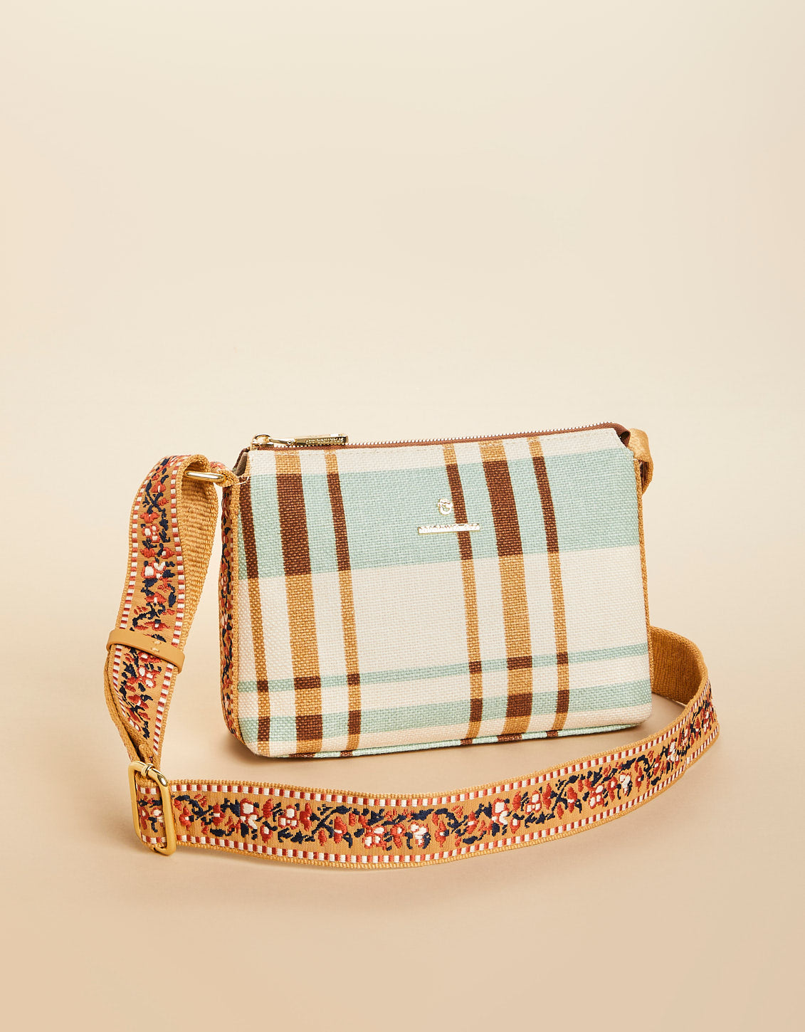 Rosie Crossbody Kalalanta Plaid Cream