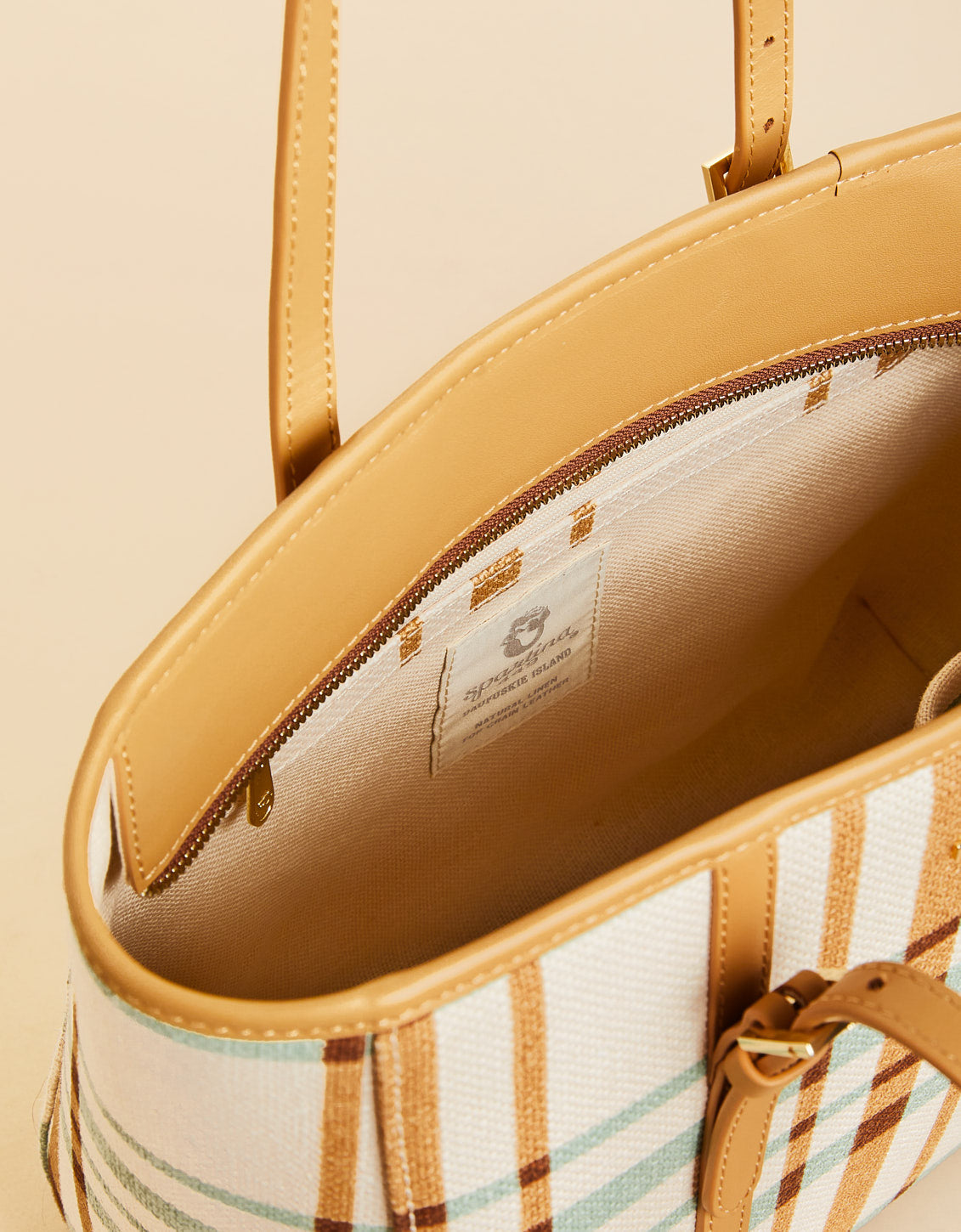  Siera Tote Kalalanta Plaid Cream