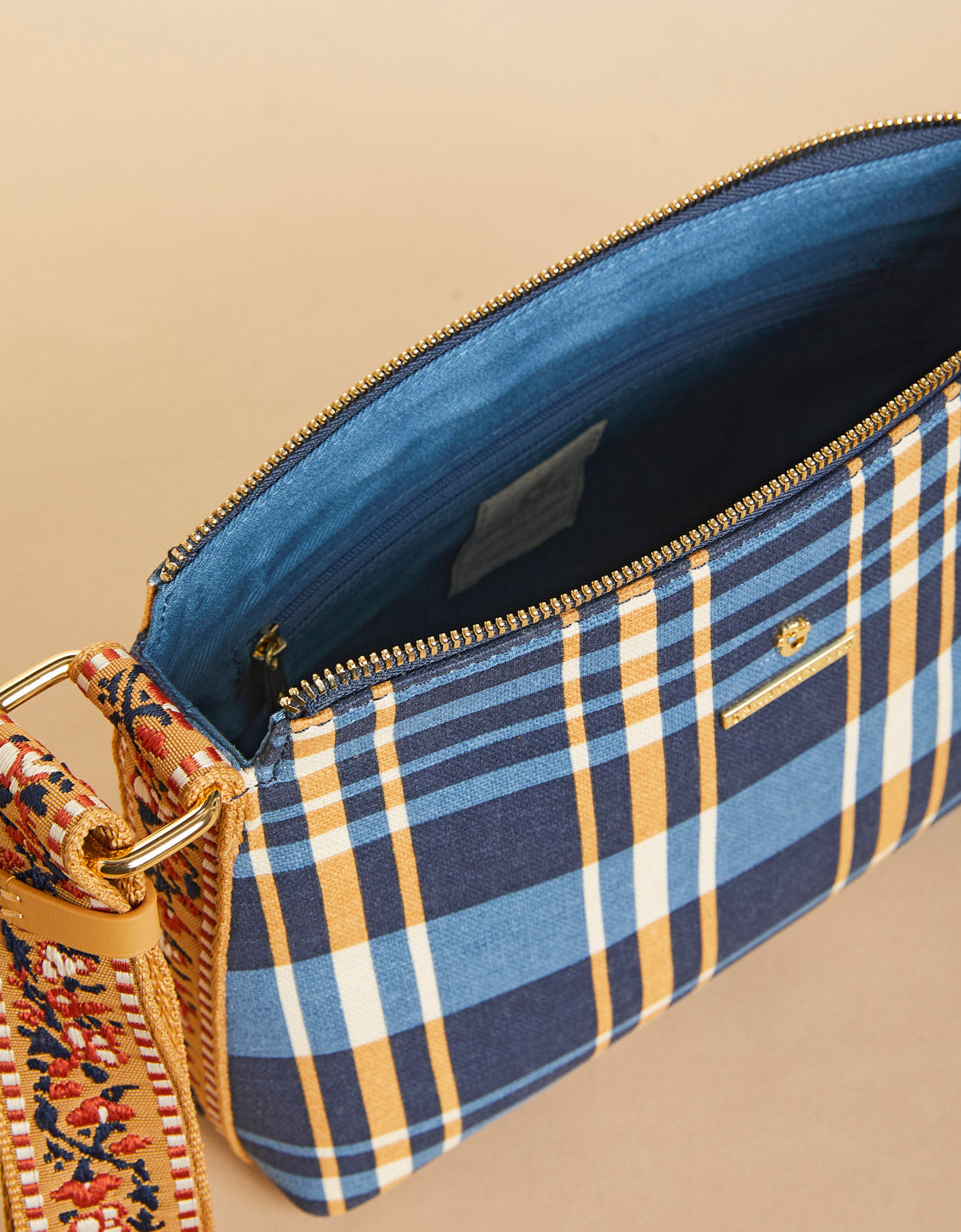  Rosie Crossbody Kalalanta Plaid Navy
