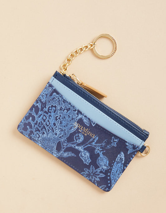  Slim Card Coinpurse Kalalanta Woodblock Jacobean