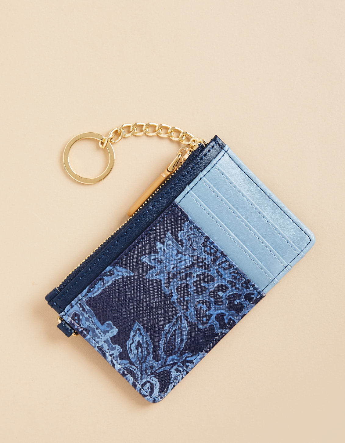  Slim Card Coinpurse Kalalanta Woodblock Jacobean