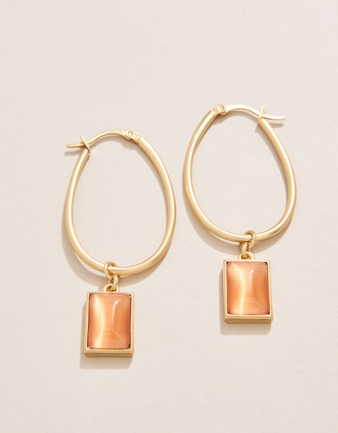  Chateau Hoop Earrings Optic Sunstone