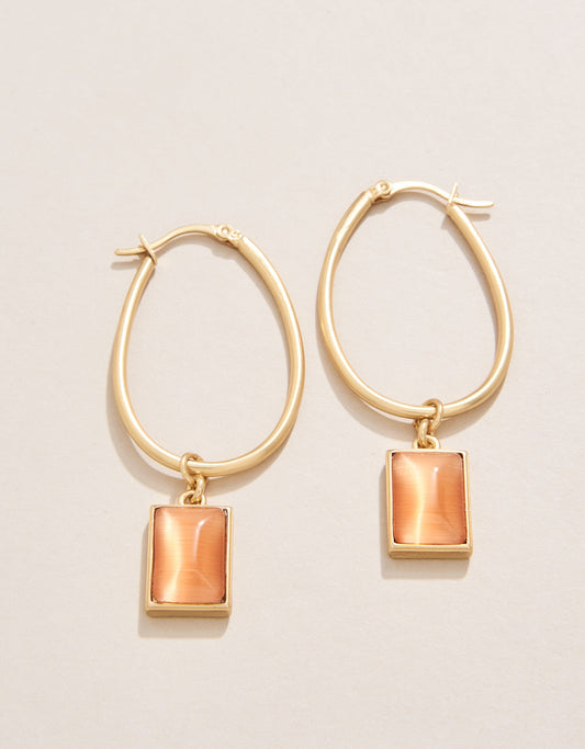 Chateau Hoop Earrings Optic Sunstone