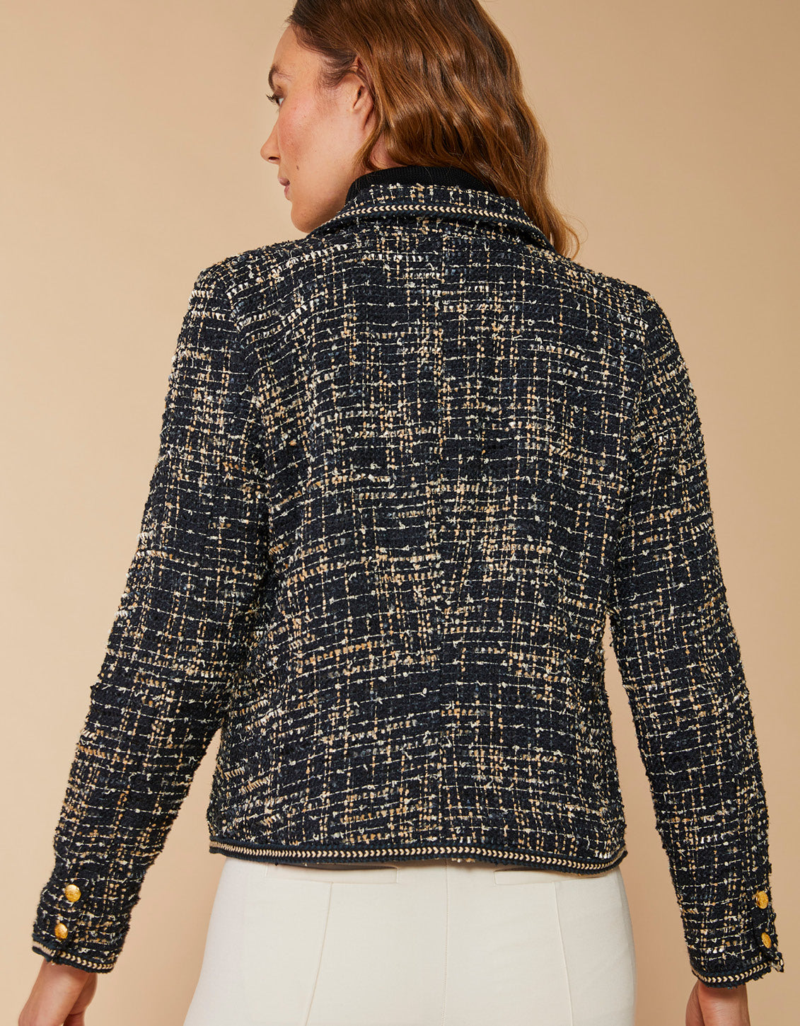  Cameron Tweed Jacket Black Multi