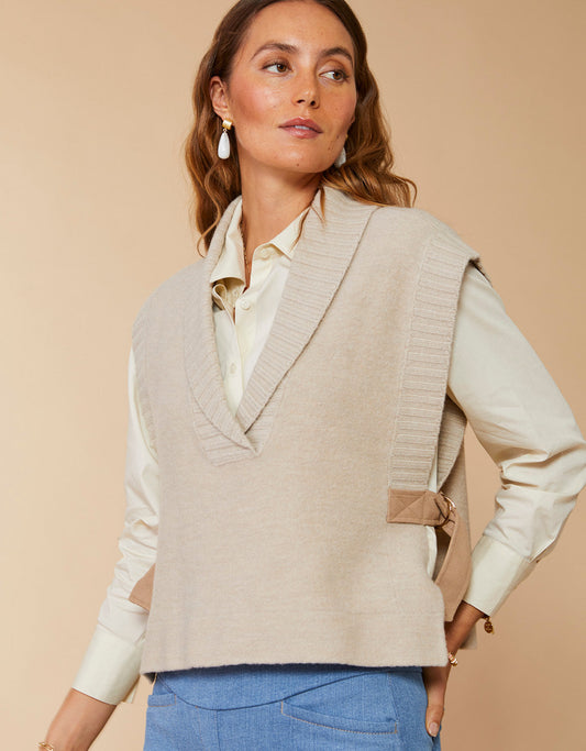  Lorimer Sweater Vest Oatmeal Heather