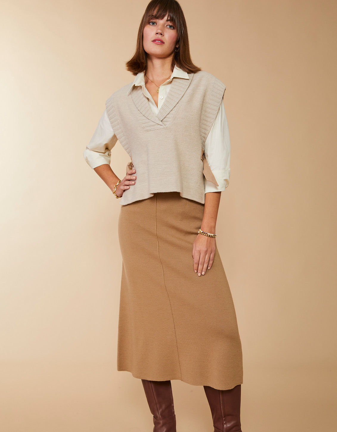 Lorimer Sweater Vest Oatmeal Heather