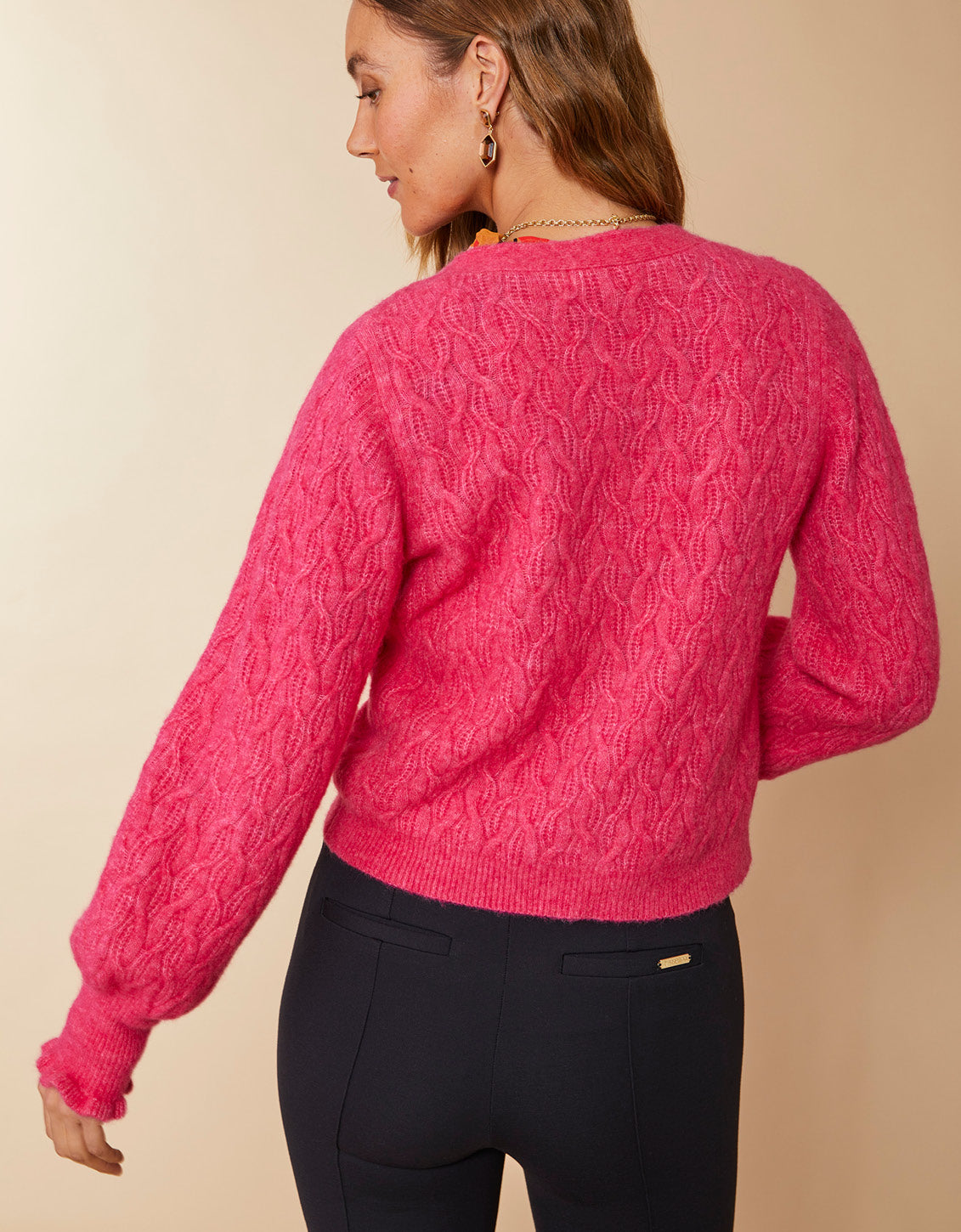  Nadine Cardigan Magenta