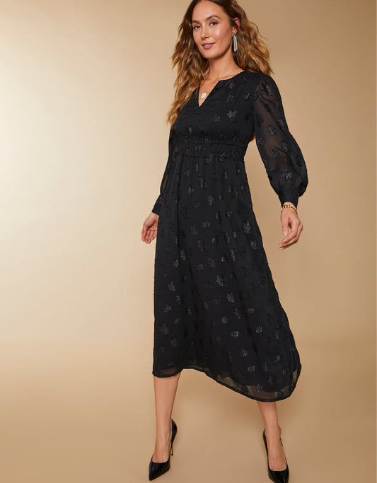  Elisha Midi Dress Black