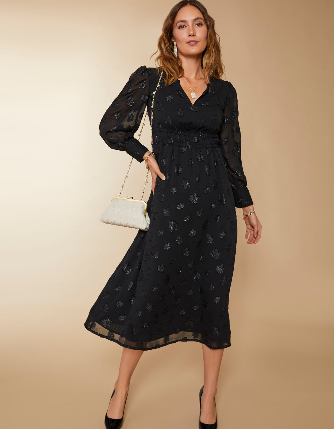  Elisha Midi Dress Black