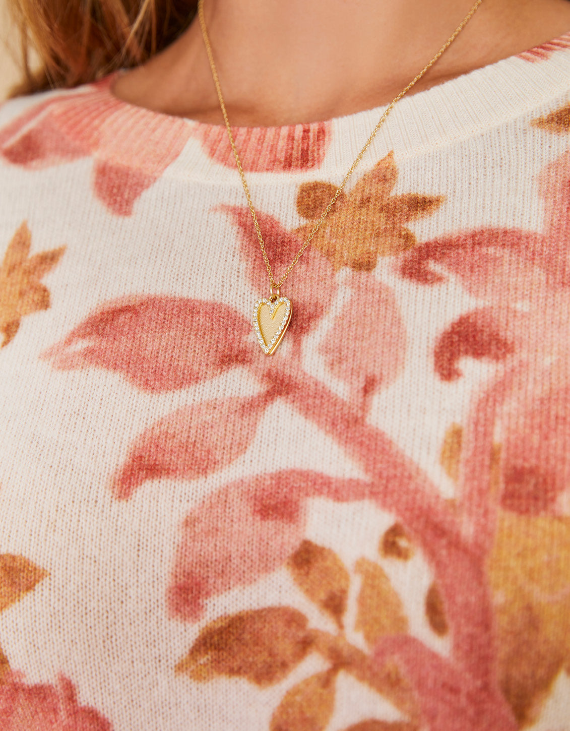  Florence Crewneck Sweater Bascom Floral Pink