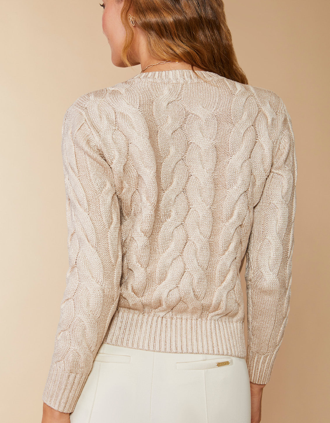  Florence Crewneck Sweater Champagne Foil