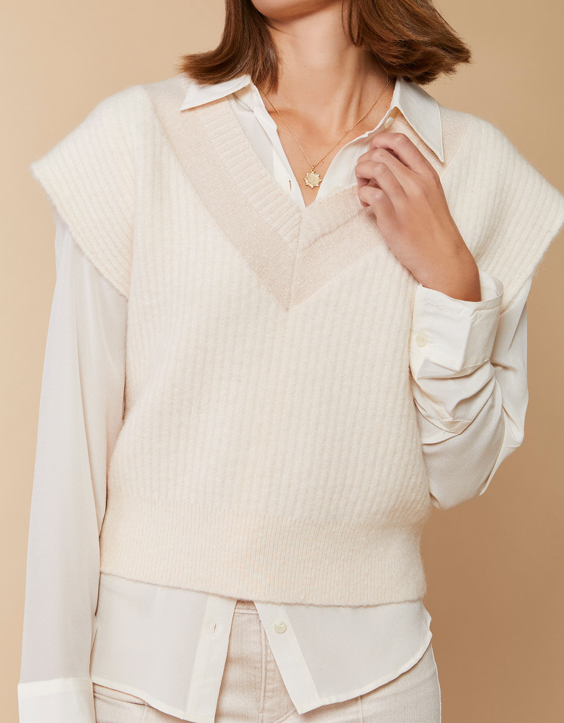  Ines Sweater Vest Shell