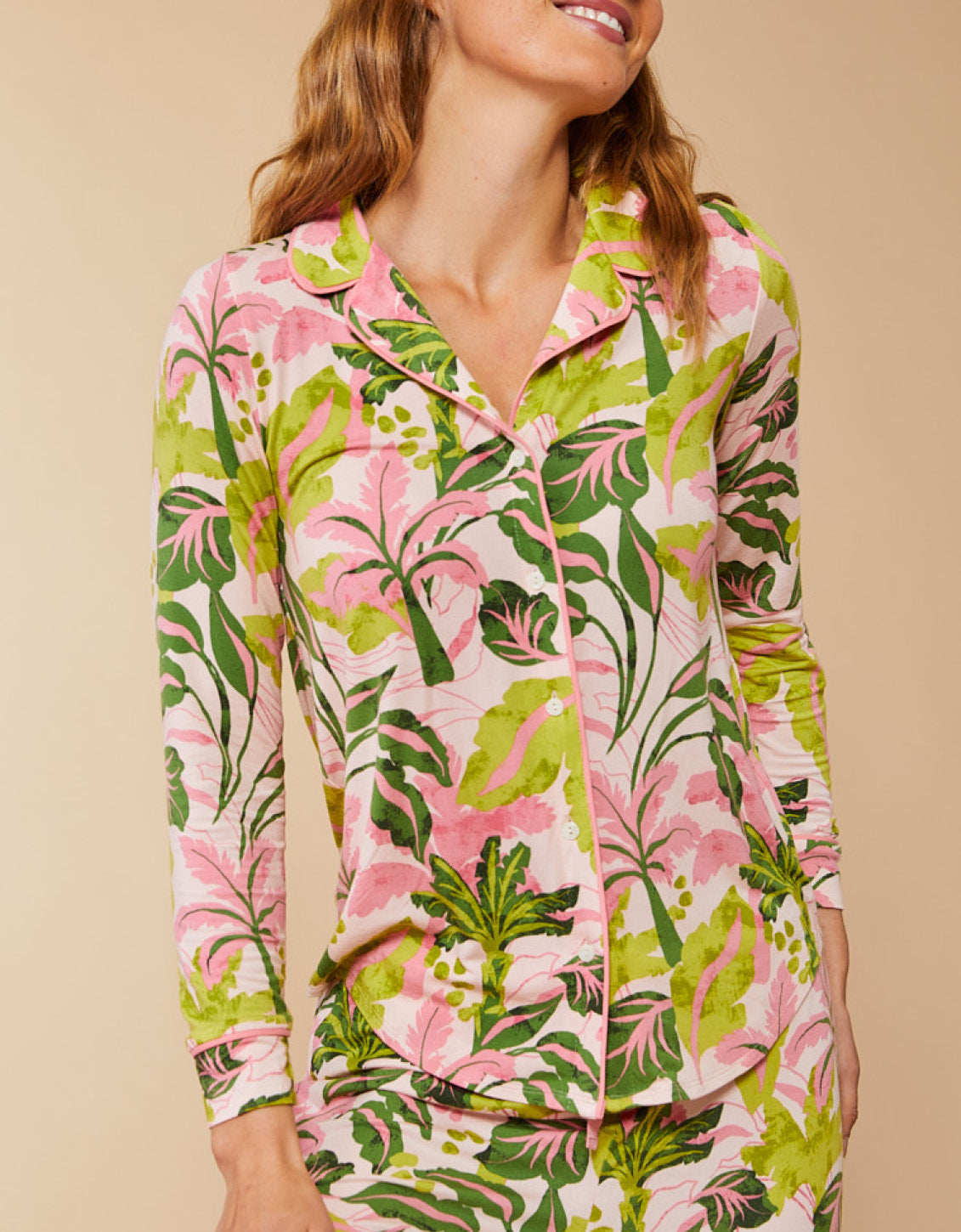  Pajama Top Palm Paradise