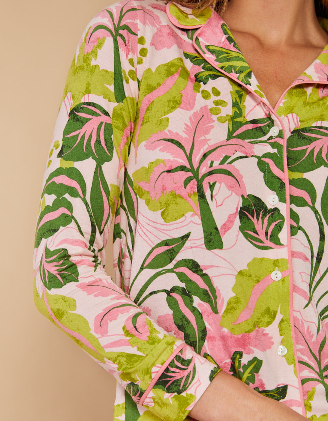  Pajama Top Palm Paradise