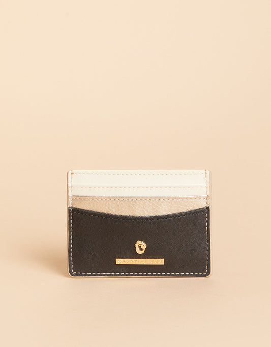  Cardholder Black Gold Color Block