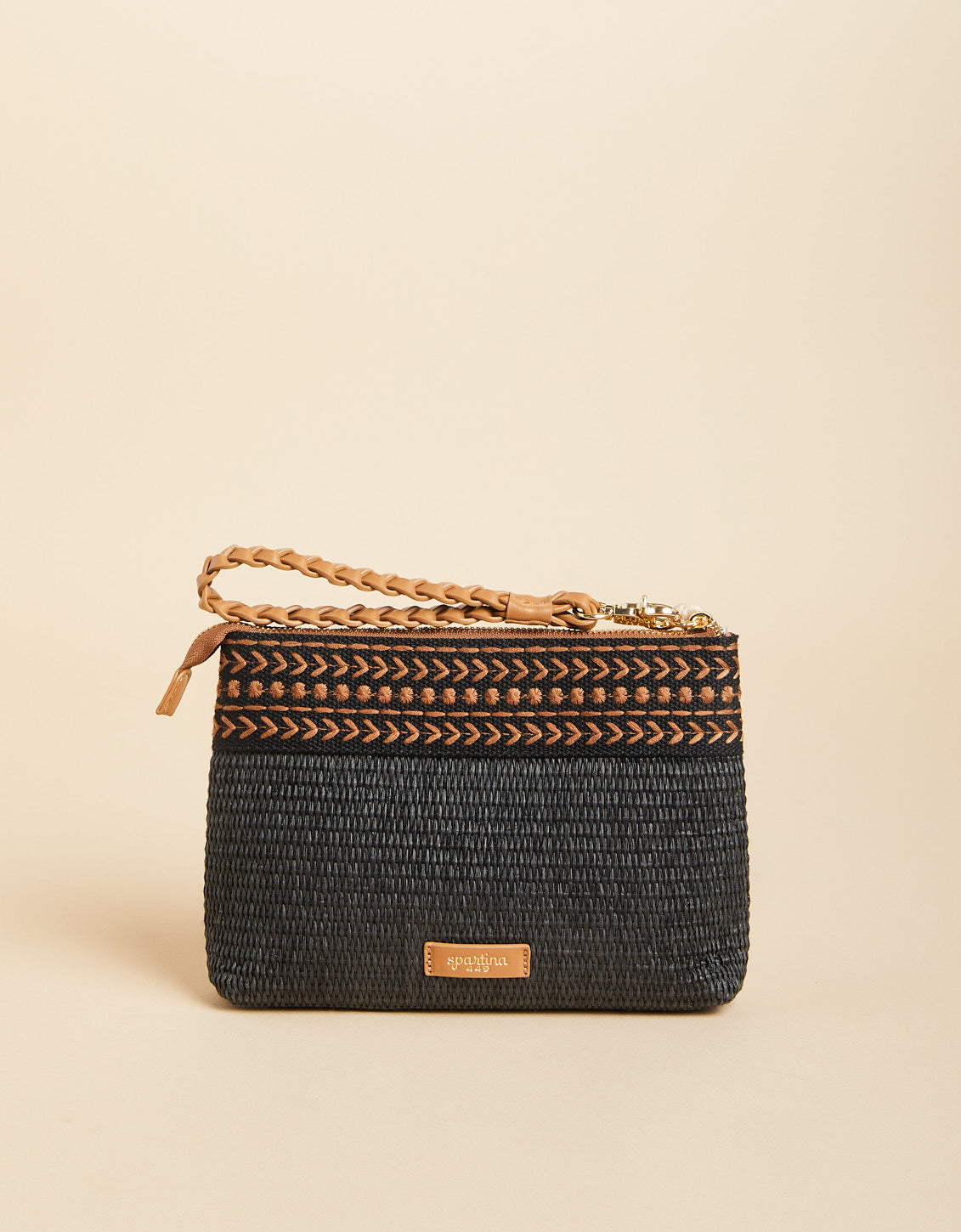  Maci Wristlet Raffia Palms