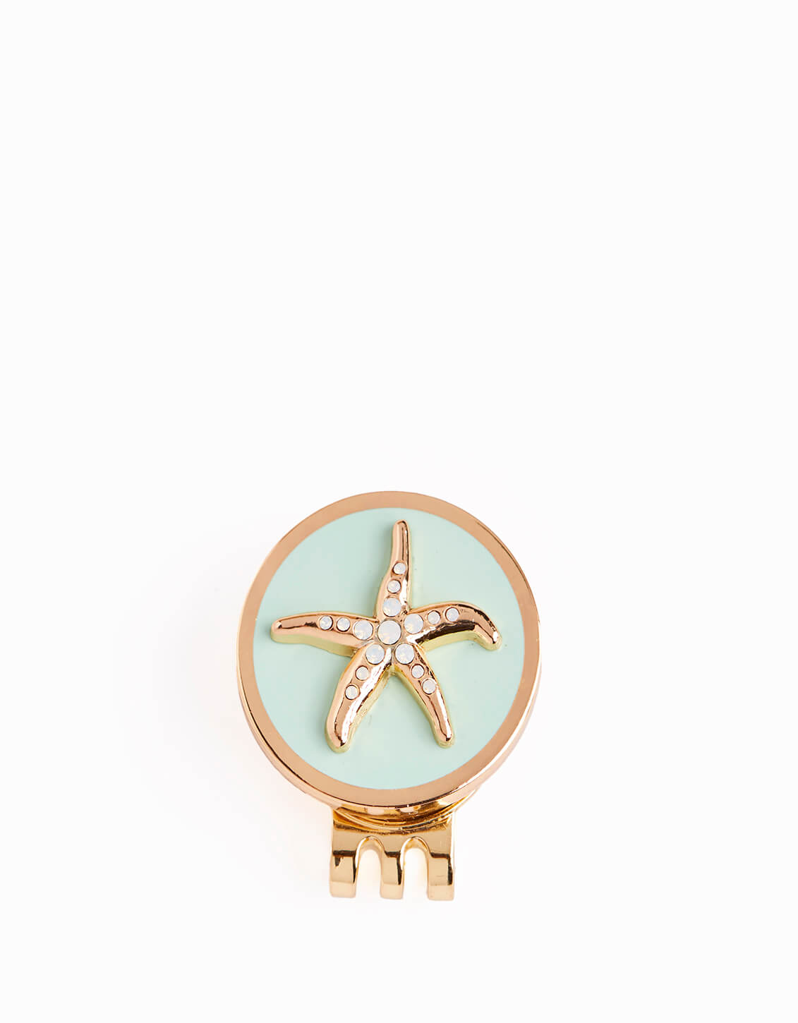  Starfish Ball Marker With Hat Clip Sea Foam