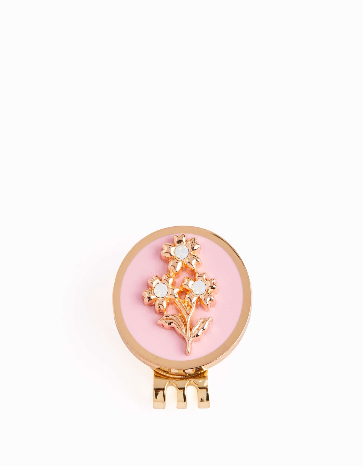 Blooms Ball Marker With Hat Clip Pink