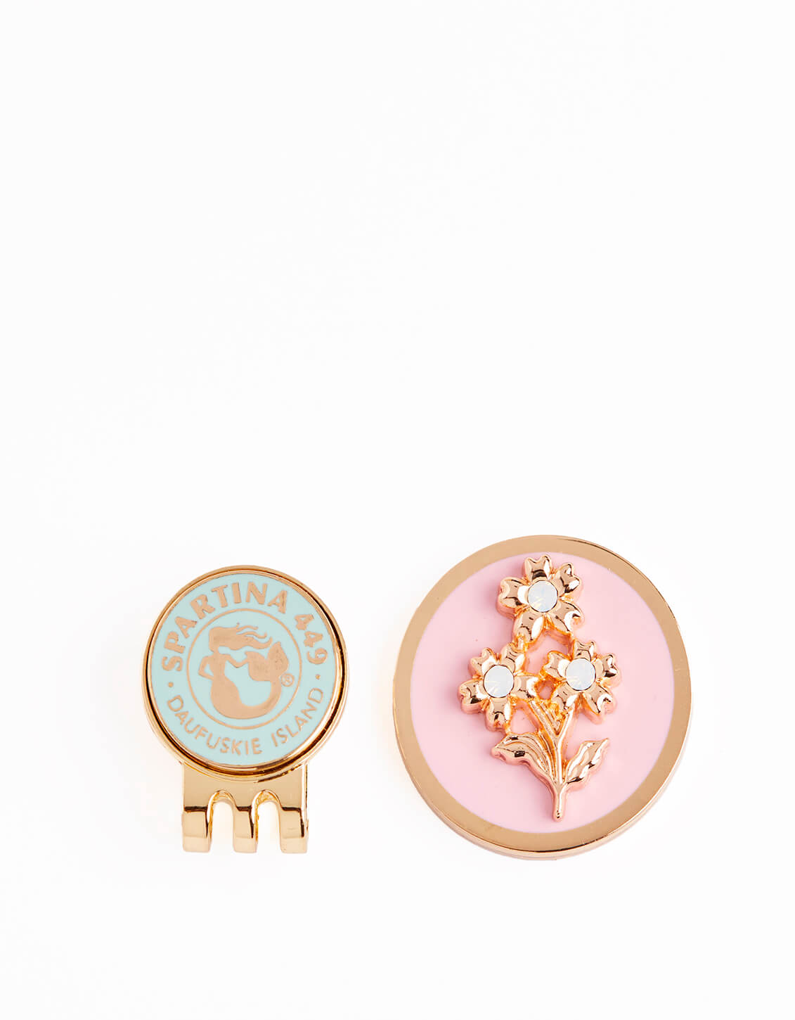  Blooms Ball Marker With Hat Clip Pink