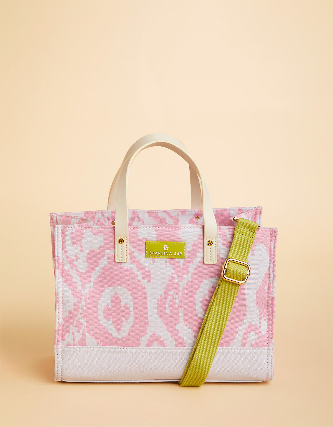  Golf Crossbody Tote Pink Ikat