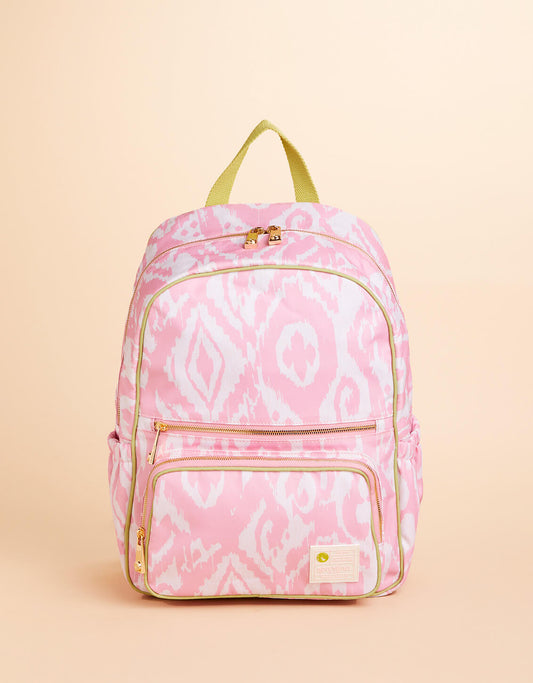  Tech Backpack Pink Ikat