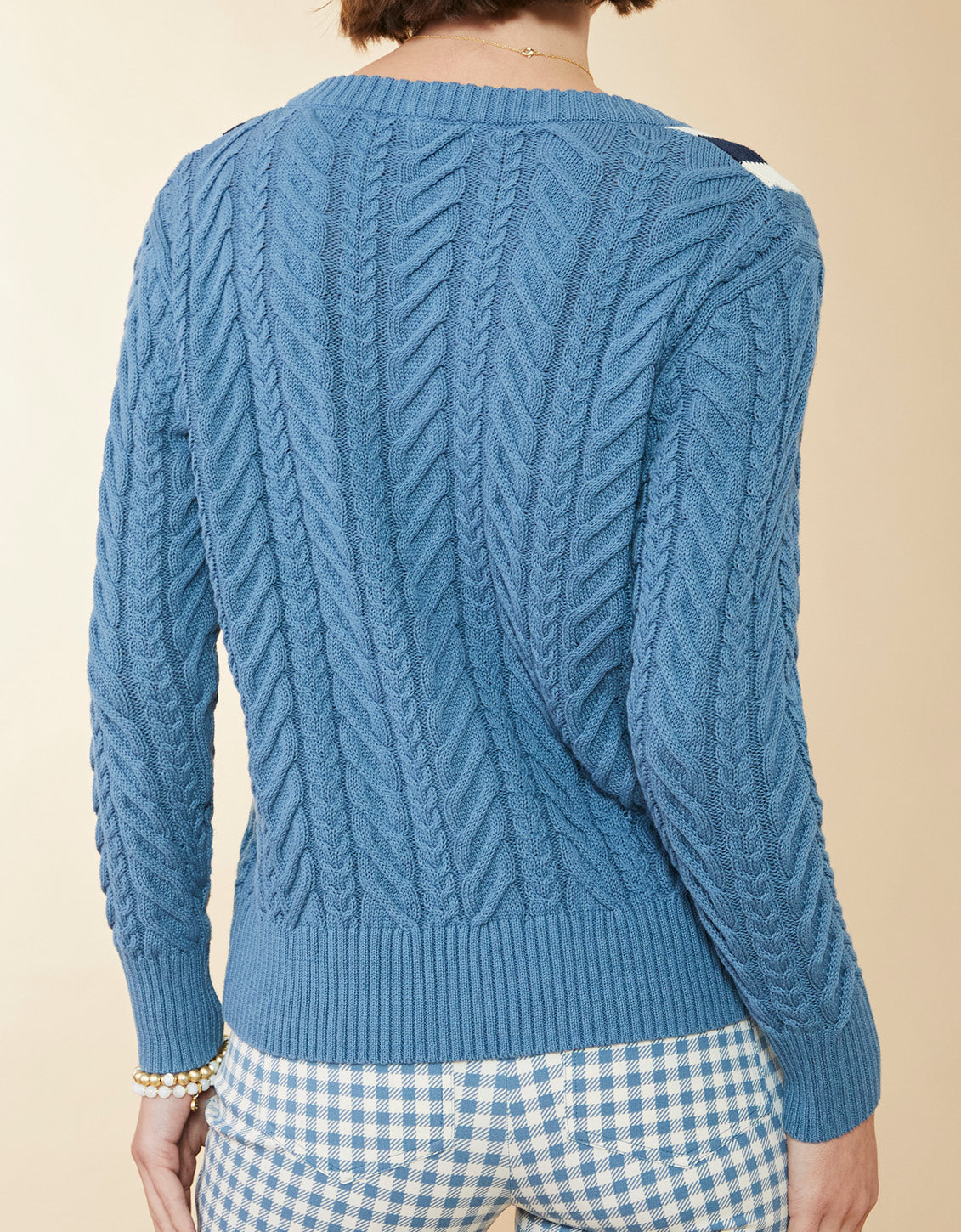  Lorna Varsity Sweater Bluestone
