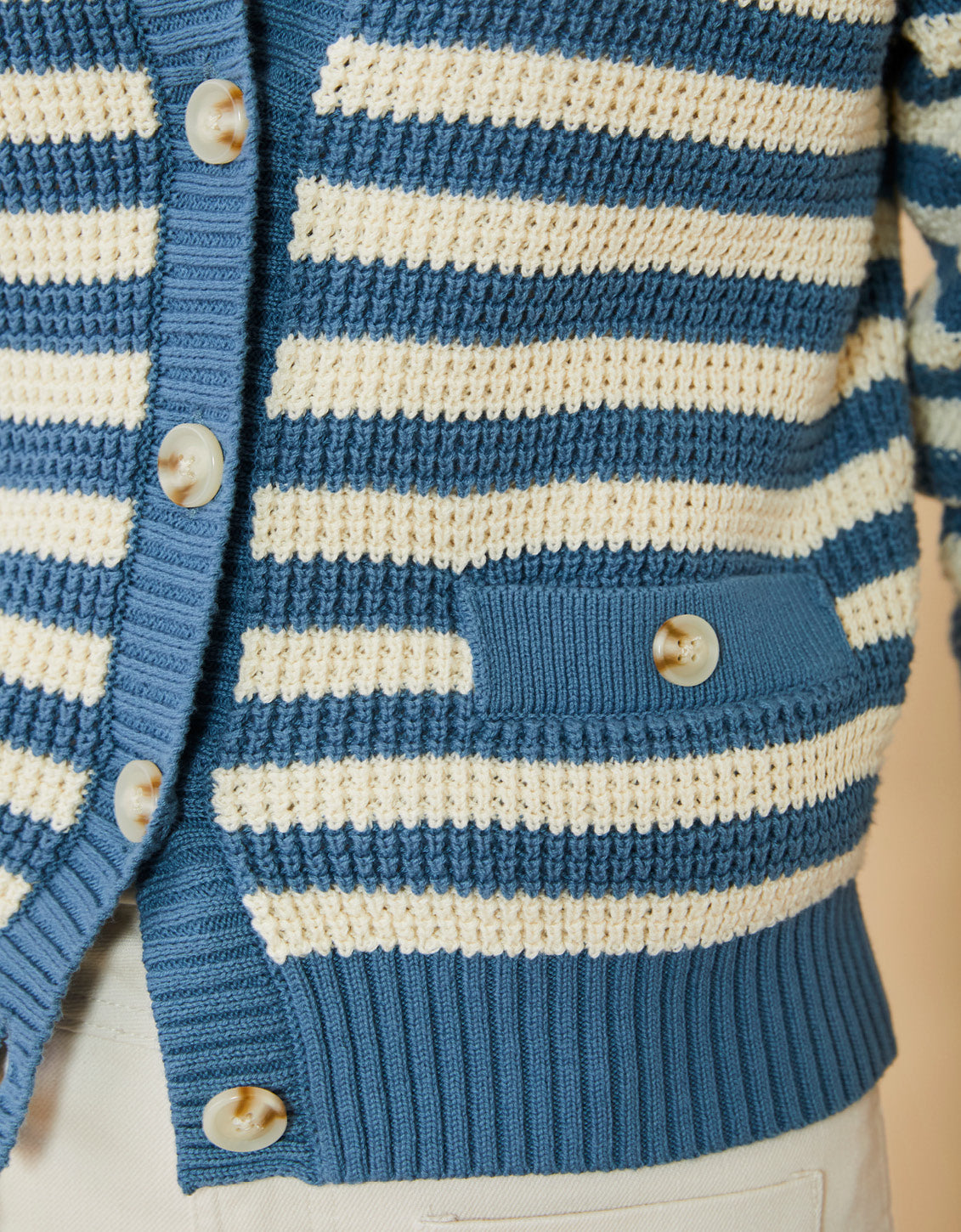  Lydie Cardigan Bluestone Stripe