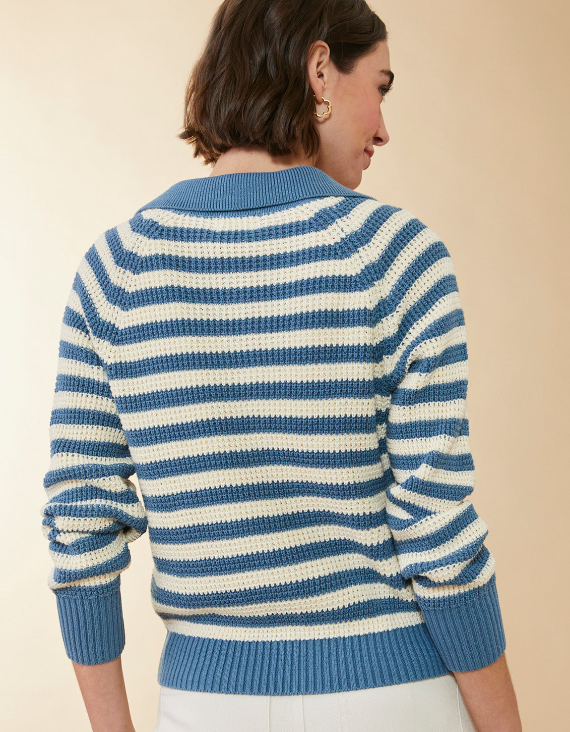  Lydie Cardigan Bluestone Stripe