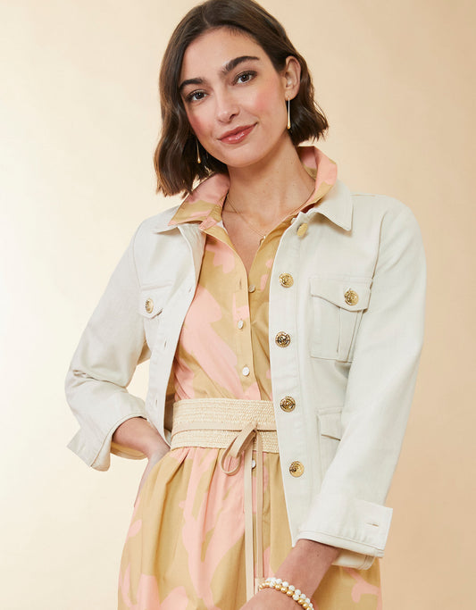  Marlie Twill Jacket Buttercream