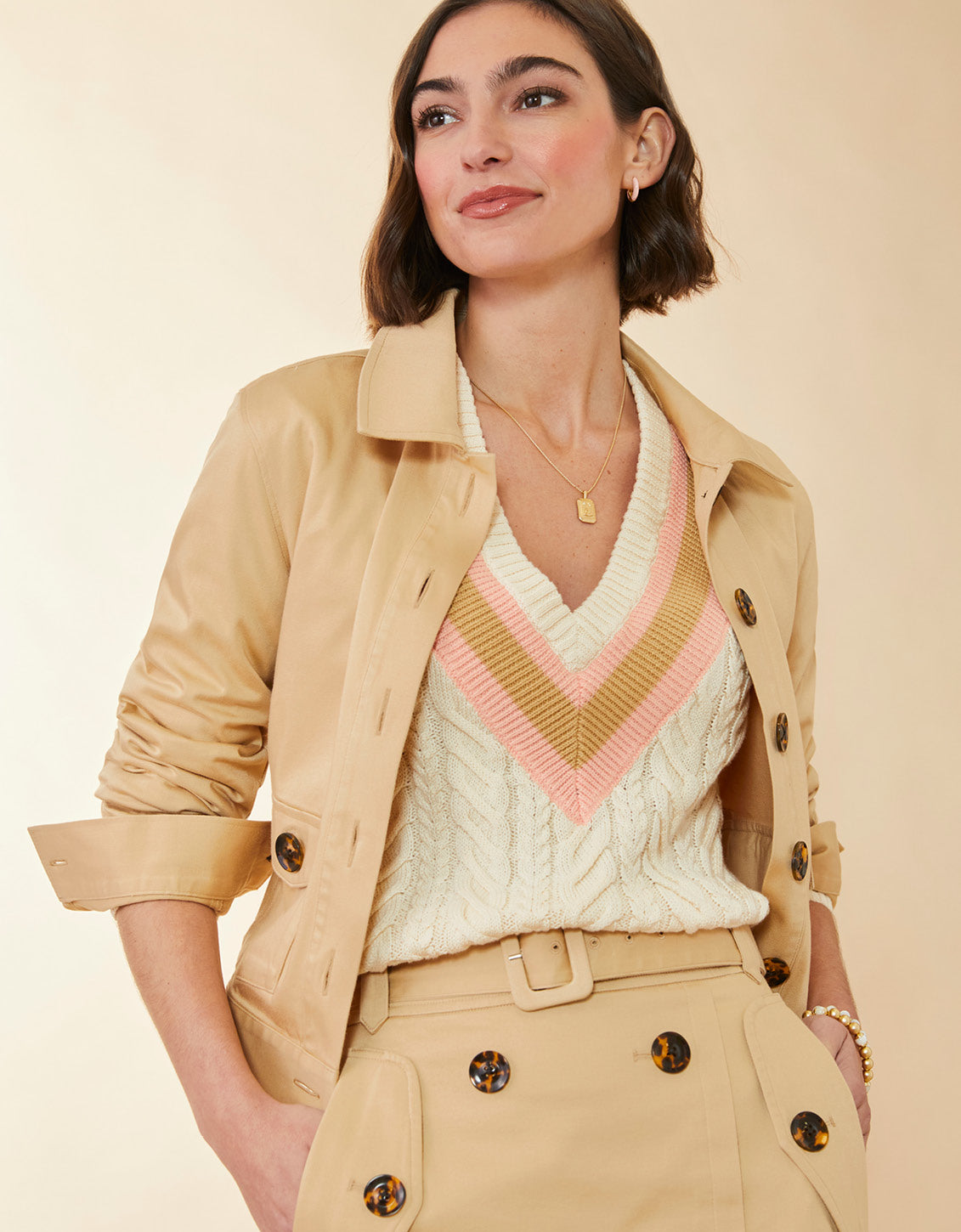  Paola Midi Skirt Khaki