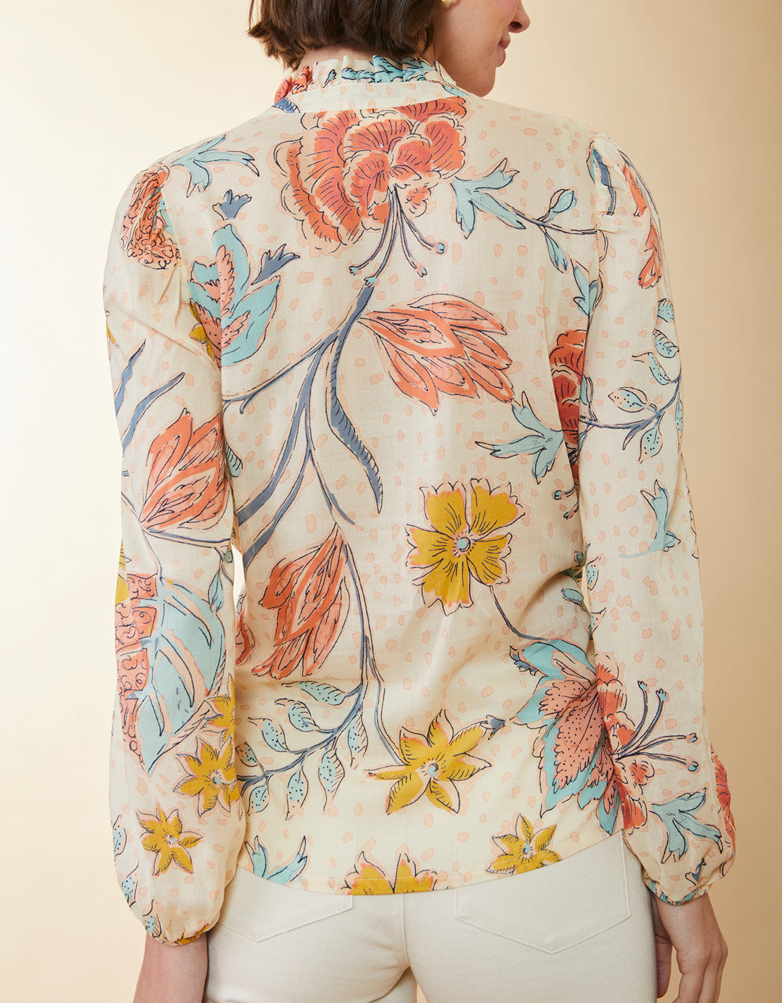  Petrina Blouse Clara Starry Floral Cream