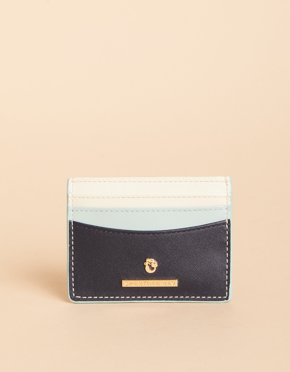  Cardholder Navy Sea Glass Color Block