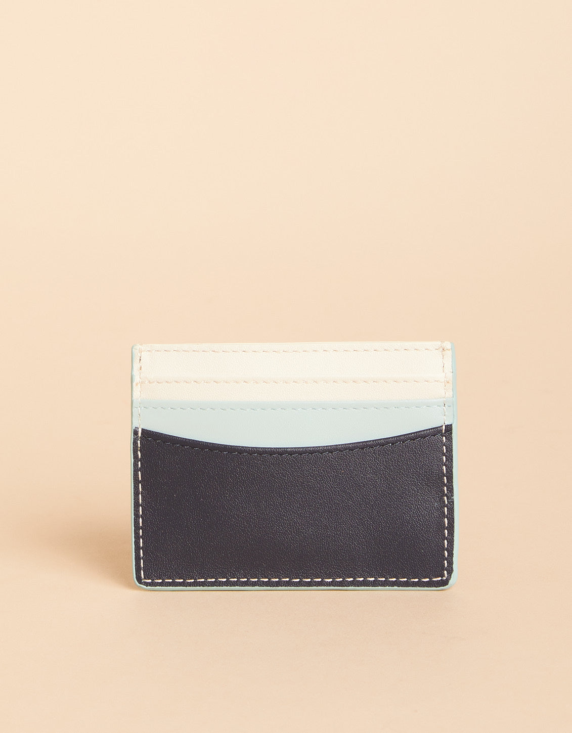  Cardholder Navy Sea Glass Color Block