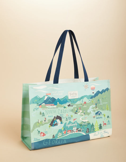  Market Tote Blue Ridge Mountains