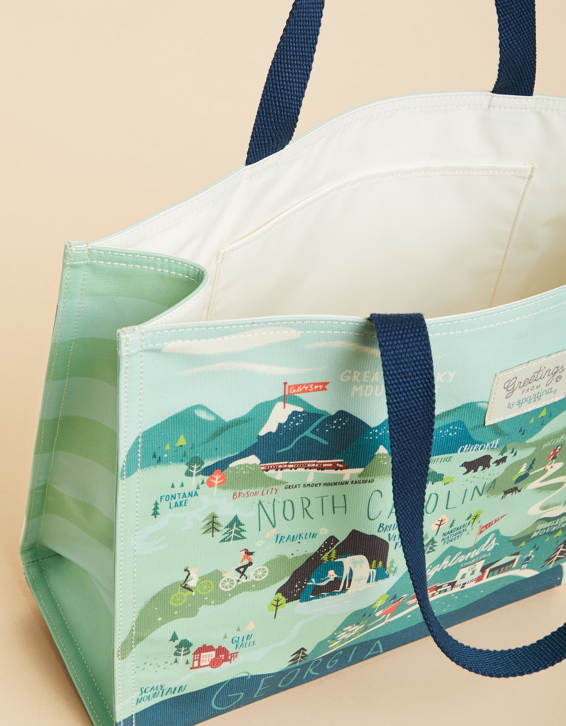  Market Tote Blue Ridge Mountains