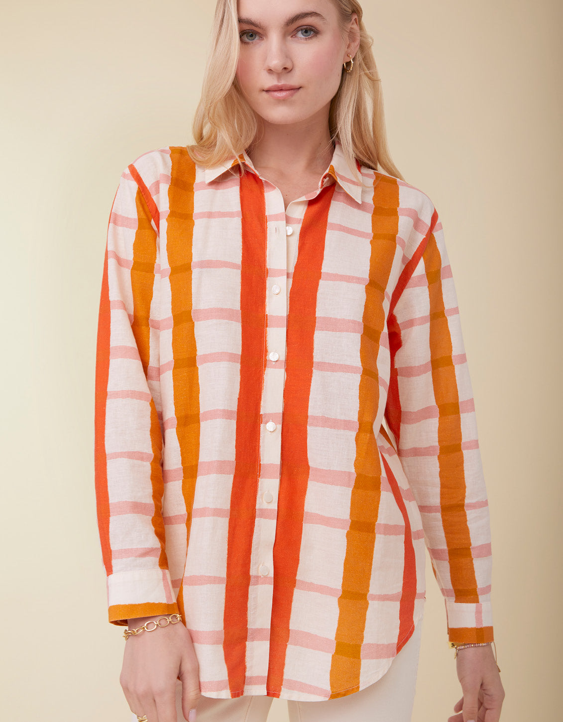  Aida Relaxed Buttondown Richmond Hill Plaid