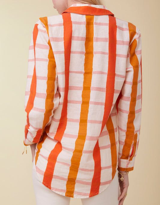  Aida Relaxed Buttondown Richmond Hill Plaid