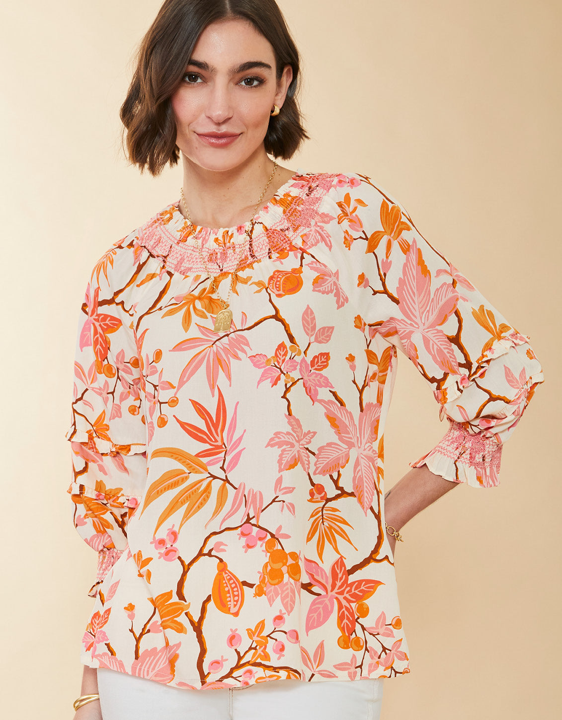  Heidi Blouse Richmond Hill Honeysuckle Cream