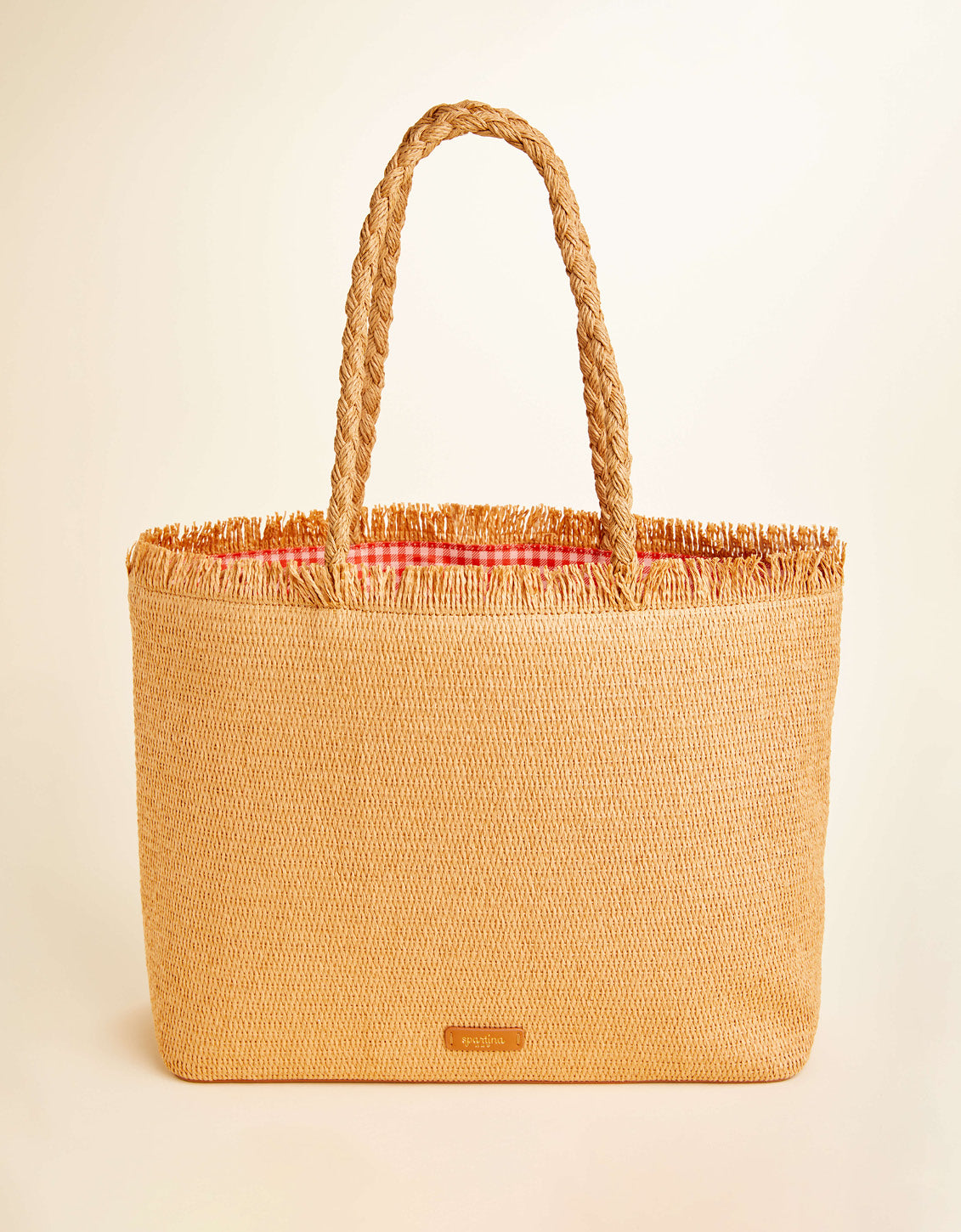  Woven Straw Tote Lobster