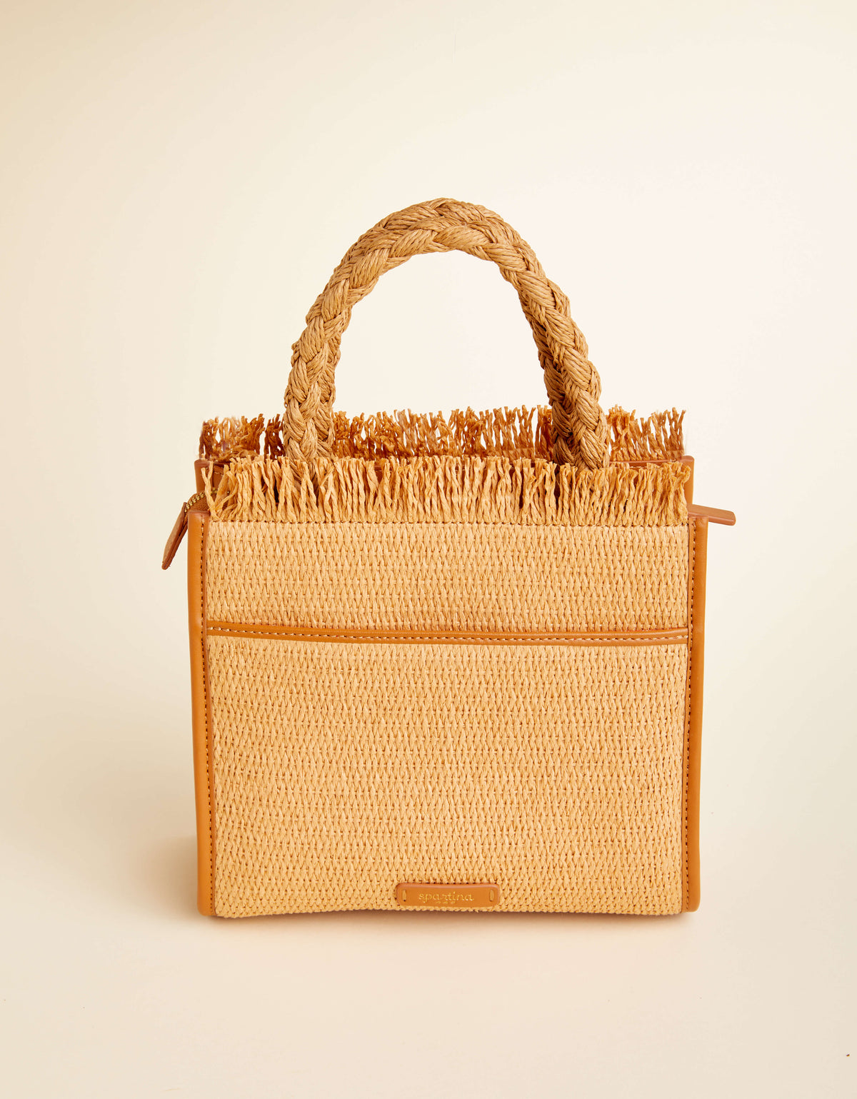  Woven Straw Dune Satchel Lobster