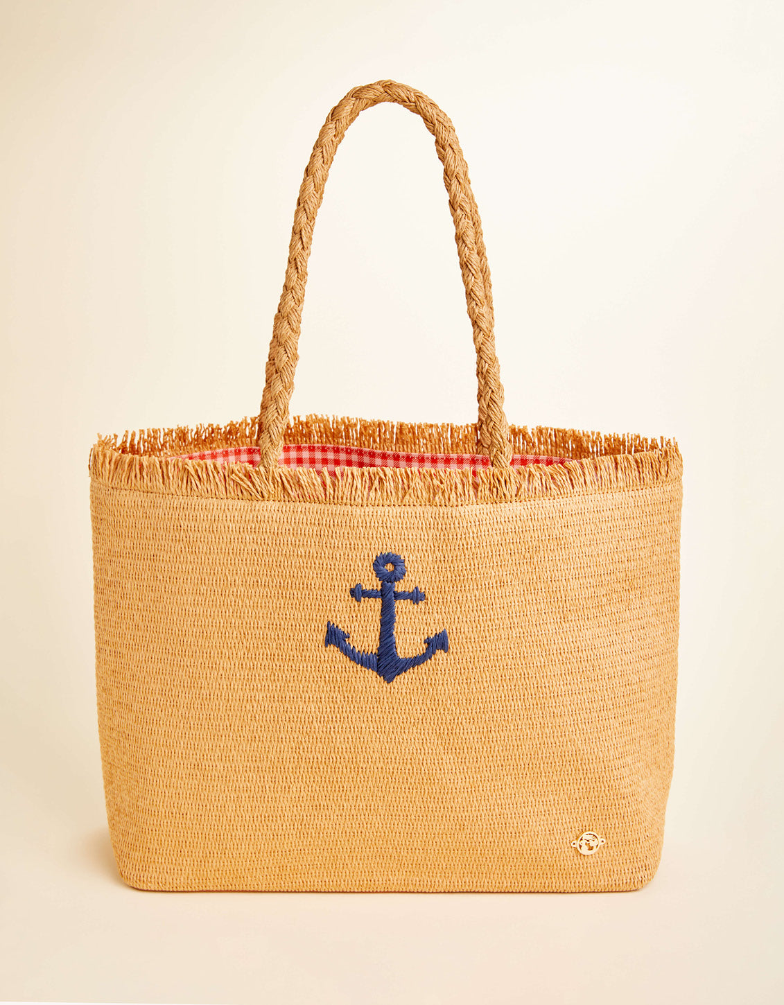  Woven Straw Tote Anchor