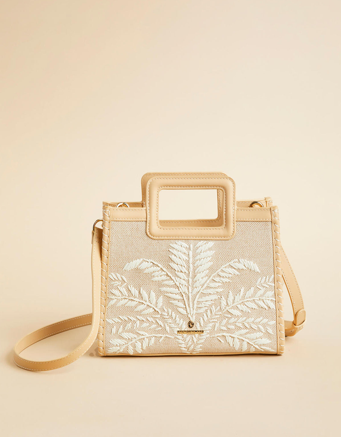  Raffia Crossbody Palm Reed