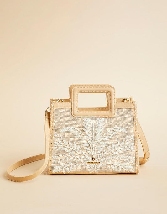  Raffia Crossbody Palm Reed