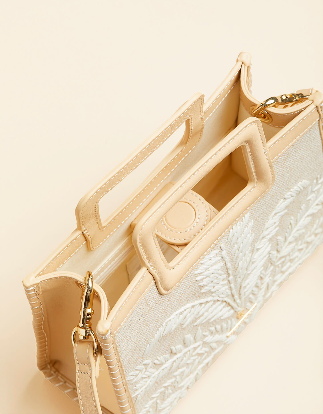  Raffia Crossbody Palm Reed